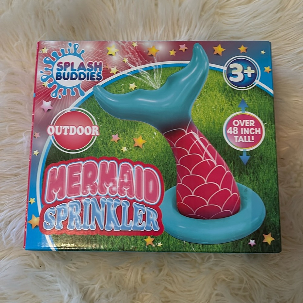 NWT Mermaid Sprinkler 48” tall